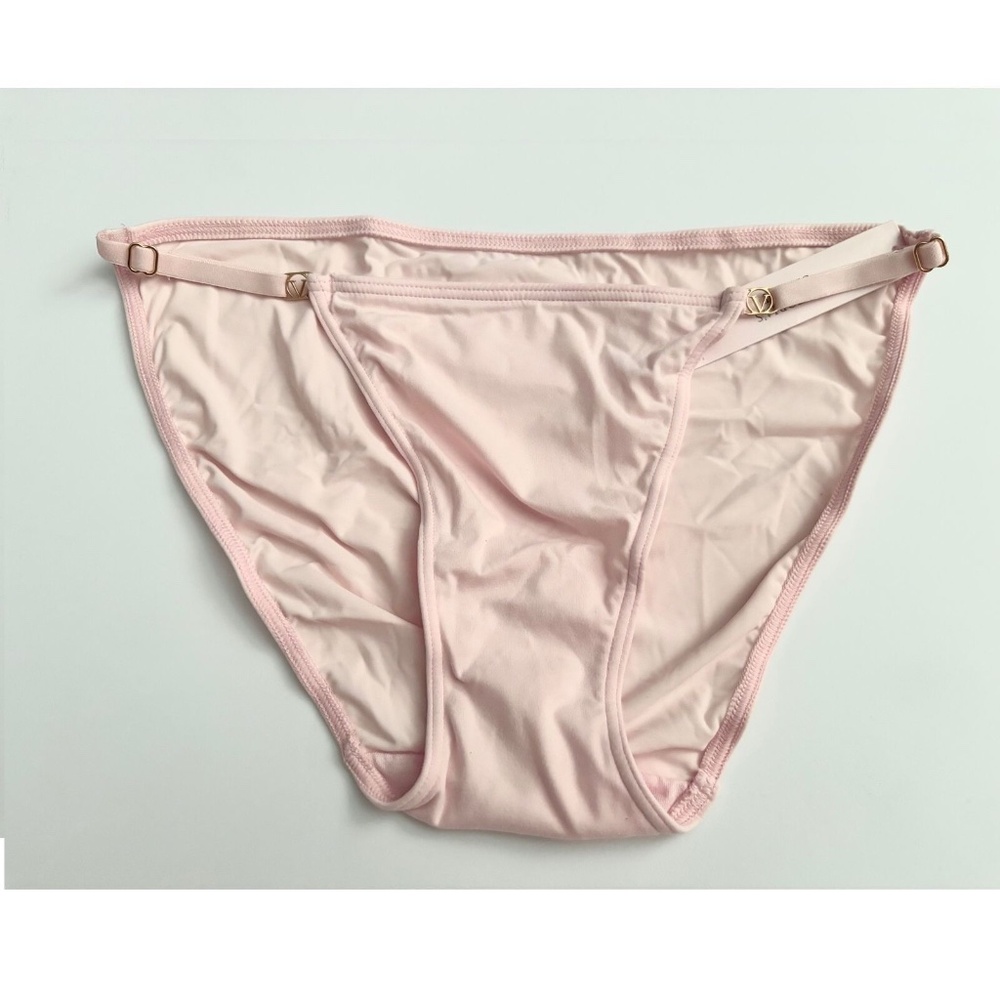 Victoria's Secret String Bikini Panty Purest Pink Stretch Adjustable